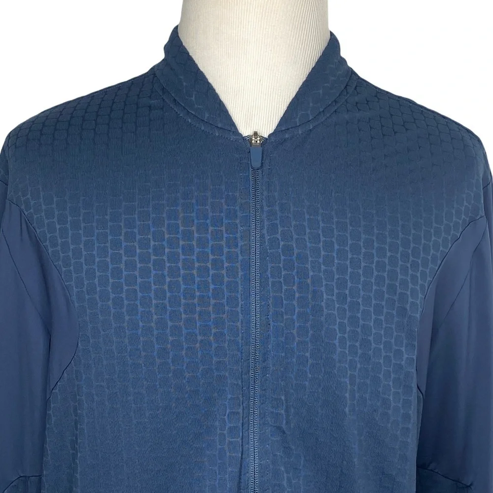 Nike Golf Tour Performance Dri-fit Textured Print Full Zip Jacket